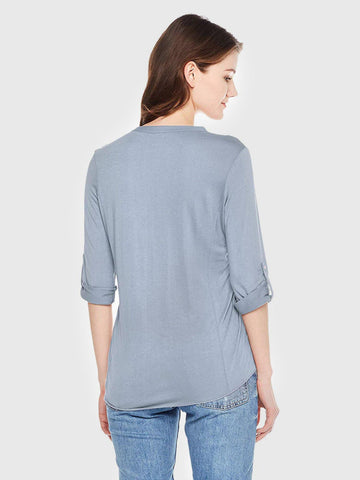 Moss Rose Embroidered Boho Top